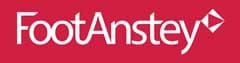 The image displays the logo of Foot Anstey, a law firm. The logo features the firm's name in a bold, modern font against a red background, symbolizing the firm's strong presence and expertise in legal services.
