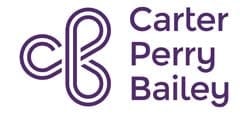 Carter Perry Bailey LLP (CPB) law firm logo featuring a stylized purple monogram and the firm’s name.
