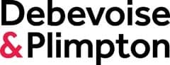 Debevoise & Plimpton logo, featuring the international law firm’s name in black text with a red ampersand.