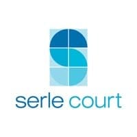 Serle Court logo featuring a blue geometric ‘S’ symbol above the chambers’ name in light blue text