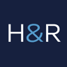 The image shows the logo of Hickman & Rose, a law firm. The logo features the firm's initials "H&R" in a dark square box