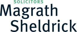 Magrath Sheldrick LLP logo featuring the firm name in navy text, with ‘SOLICITORS’ in green above and a clean, modern serif font
