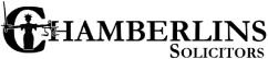 Chambers Law firm logo featuring a stylized scales-of-justice emblem and the firm’s name in black serif lettering.