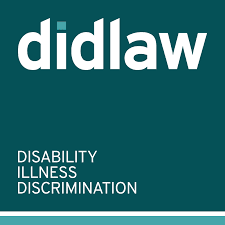 Didlaw logo, featuring the firm name in bold white text on a teal background with the tagline ‘Disability. Illness. Discrimination.’ beneath.