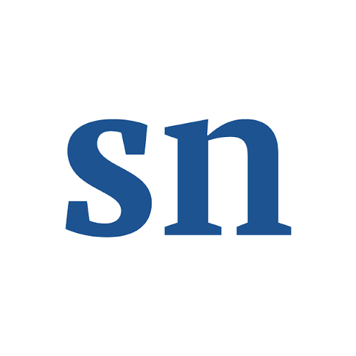 featuring the initials ‘sn’ in bold blue lettering to represent the firm’s brand identity