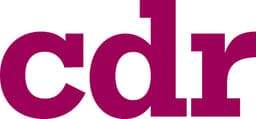 cdr logo, featuring the firm’s name in bold magenta lettering to represent the law firm’s brand identity.