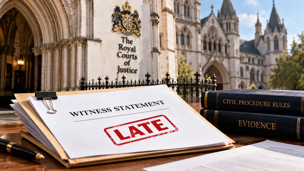 Selman Turk High Court ruling on late witness evidence.