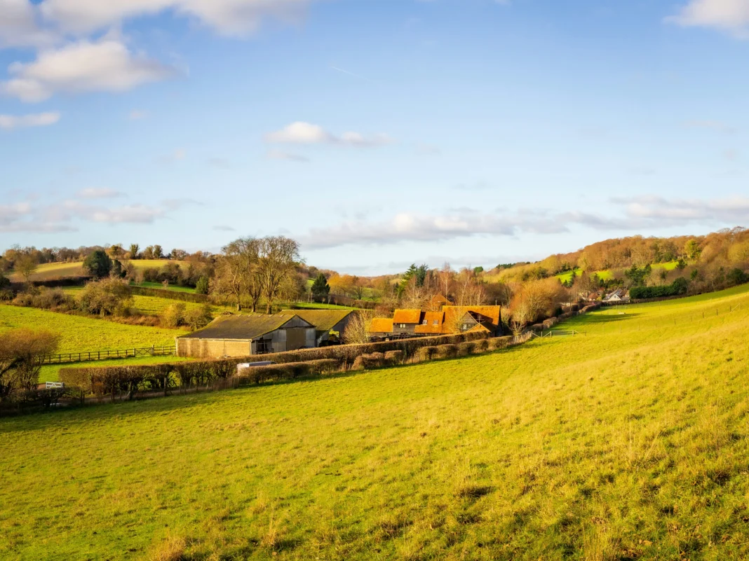 English working farm and farmhouse illustrating an agricultural tenancy succession ruling.
