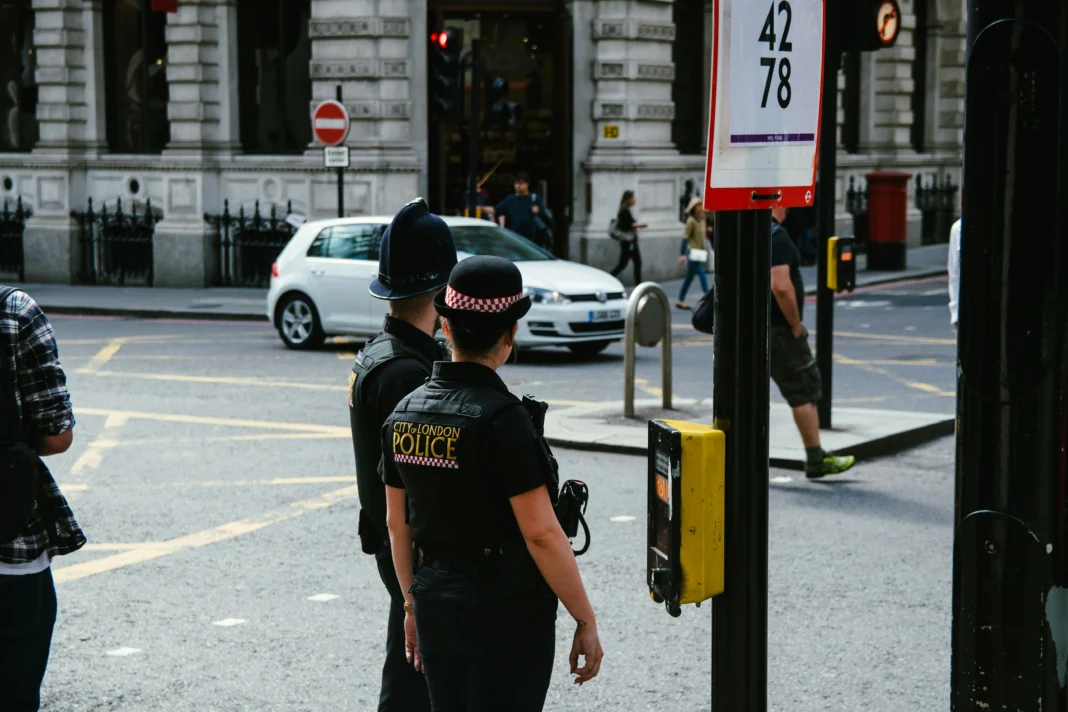 UK police drug-driving investigation with forensic blood sample evidence